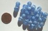 20 8mm Round Light Sapphire with Millefiore Flower